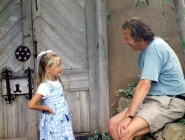 6 Chelsea and Grandpa in Santa Fe